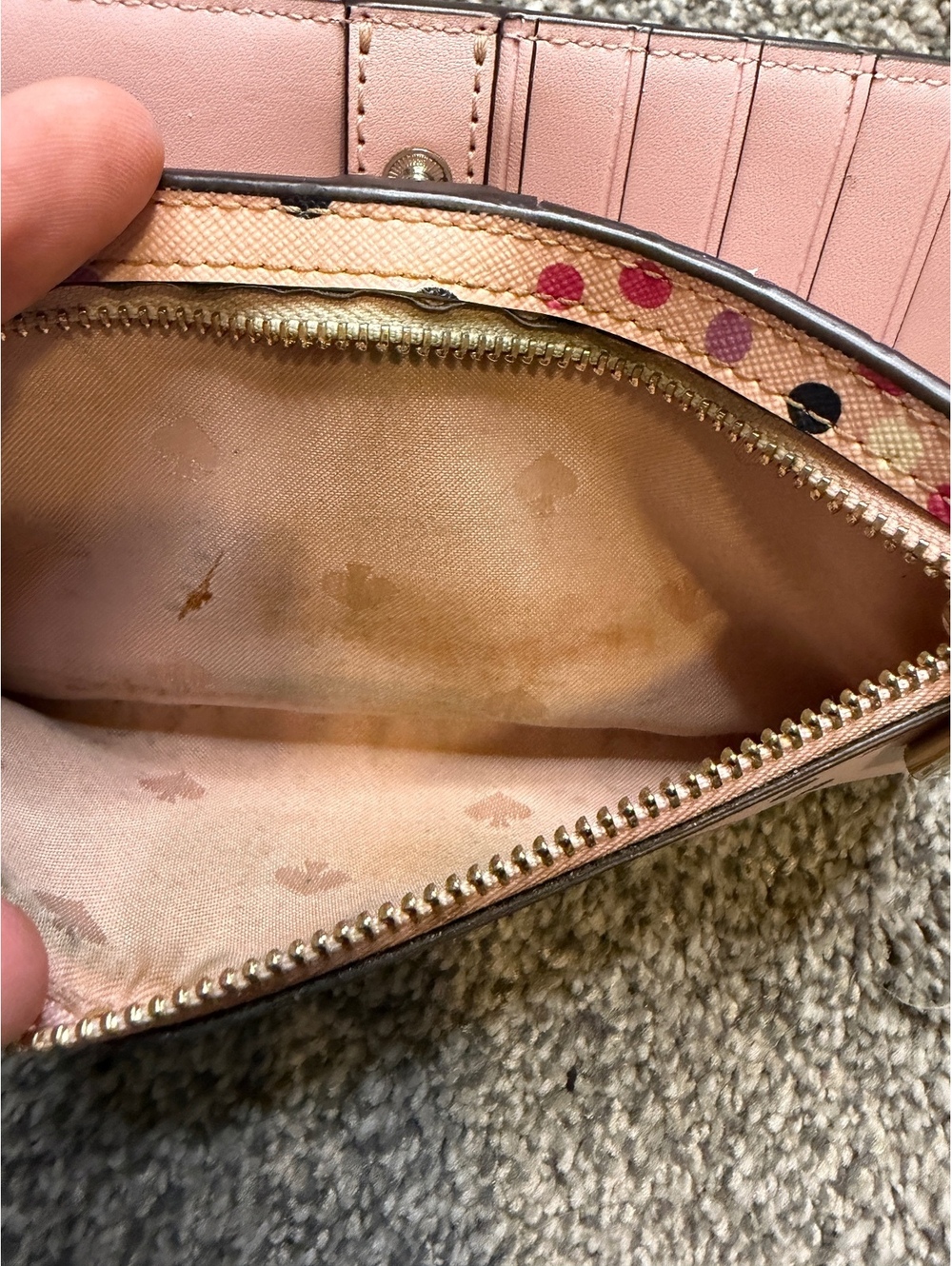 Kate Spade New York Pink Polka Dot Leather Wallet - Picture 10 of 10